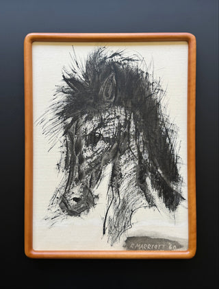 Expressionist Horse Oil Painting | Signed & Dated 1960