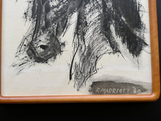 Expressionist Horse Oil Painting | Signed & Dated 1960