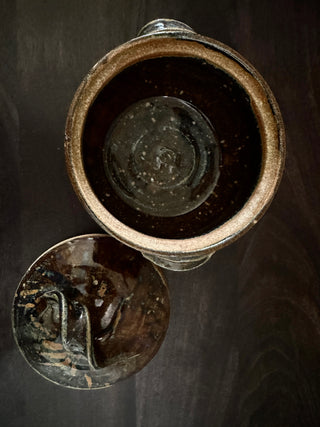 Studio Pottery Jar with Lid