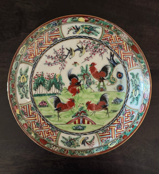Hand-Painted Rooster Plate