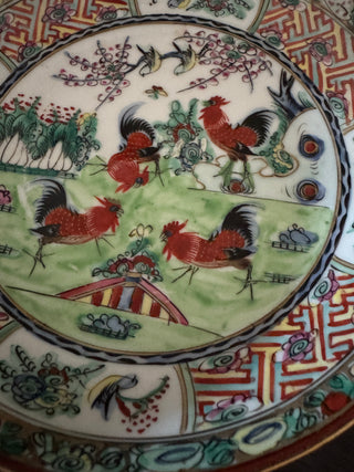 Hand-Painted Rooster Plate