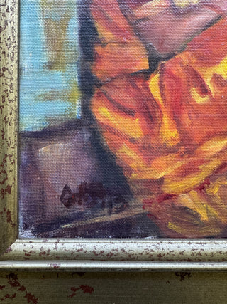 Girl with Birds | Original Oil Painting