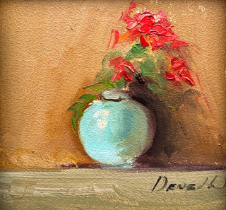 Still Life, Mini Floral #2 | Original Oil Painting {Framed}