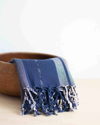 Oversized Woven Hand Towel | Indigo