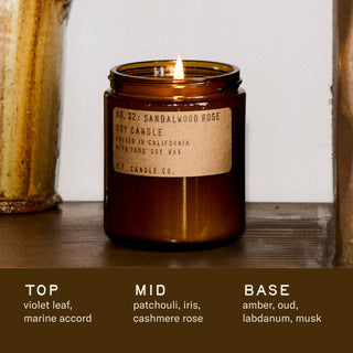 Sandalwood Rose  | Soy Candle by P.F. Candle Co