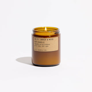 Amber & Moss | Soy Candle by P.F. Candle Co