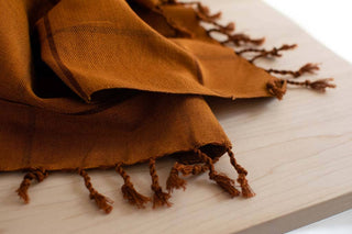 Oversized Woven Hand Towel in Sienna