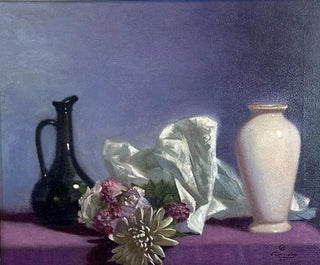 David Olander (American, B. 1950), Still Life with Vessels | Oil on Canvas