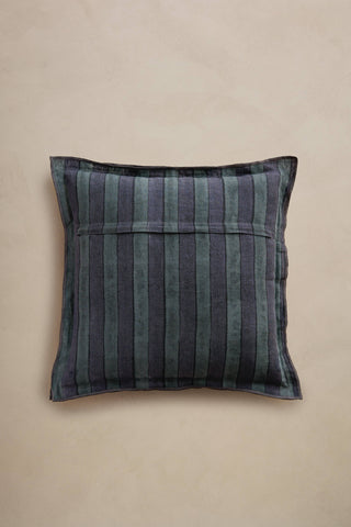 Ophelia Pillow | Block Print Floral & Stripe