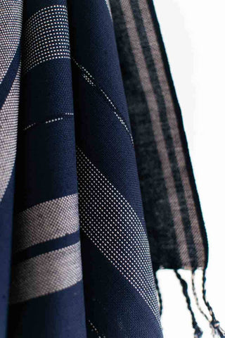 Oversized Woven Hand Towel | Indigo