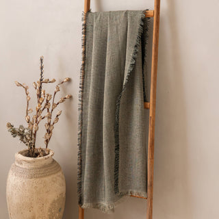 Fringed Linen Throw | Hamlet Green