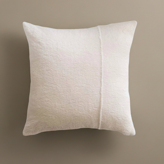 Matelassé Textured Pillow | Soft White