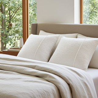 Matelassé Textured Pillow | Soft White